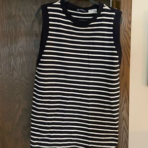 Fun sleeveless striped dress